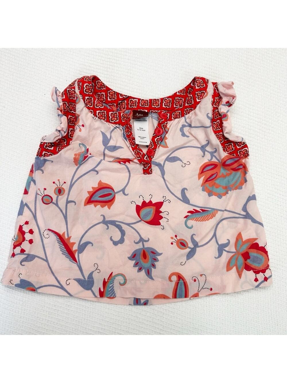 Tea Collection Floral tank top 6-12 months